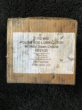 Brand New WSI 1-1/2” Polish Rod Lubricator Box With  Chains picture