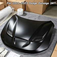 For 2011 - 2023 Dodge Durango SRT Style Hood Panel Aluminum Black with Scoops picture