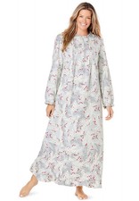 Only Necessities Plus Size Long Flannel Nightgown picture
