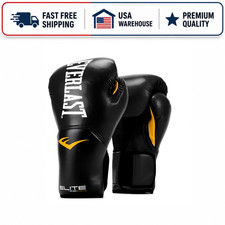 Everlast ProStyle Elite V2 Training Boxing Gloves 16 oz Black Sparring picture
