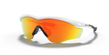 Oakley M2 Frame XL Polished White / Fire Iridium Sunglasses OO9343-05 picture