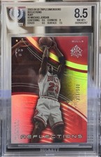 2003 Upper Deck Triple Dimensions Reflections Michael Jordan #5 Ruby BGS 8.5 picture