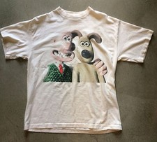 Vtg Vintage Wallace & Gromit For Fans Cotton S-5XL Unisex White Tee Shirt picture