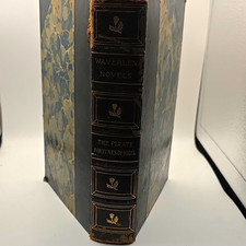 Sir Walter Scott Waverley Novels The Pirate & Fortunes of Nigel Illus Leather picture