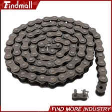 Findmall #100 Heavy Duty Roller Chain × 10 ft + 1 Connecting Links picture
