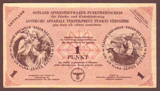 Latvia  German Occupation WWII 1945  1 Punkt  UNC picture