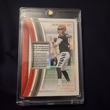 2023 Immaculate Joe Burrow Remarkable Memorabilia Laundry Tag Patch /10 Bengals picture