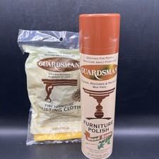 New Discontinued Guardsman Wax-Free Furniture Polish & Cloth Wood Scent 12.5oz picture