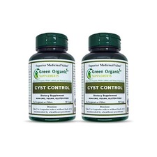 Green Organic Breast CYST 90 Vegan Capsule Plant-Based for Cysts Growth Control picture