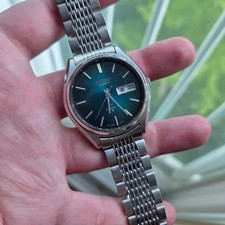 1974 Seiko Lord Matic 5606-8050 Automatic 23J Green Sunburst LM picture