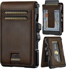 Abby Men’s Slim RFID Leather Wallet with Pop-Up Card Holder picture