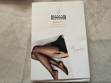Wolford Individual 10 SZ S Women's Control Sand Top Tights Sand Open Package picture