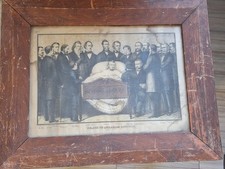 Rare Abraham Lincoln Kellogg Print 1865  picture