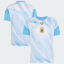 [BIG SALE] Argentina National Team  Messi Pre-Match Top White picture