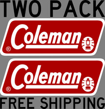 2 NEW COLEMAN REPLACEMENT STICKER LABEL DECAL LANTERN STOVE 1971-1983  picture