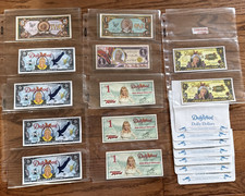 Dollywood Dolly Parton 1994-2016 Dollars 12-Notes $1 & $2 Lot w/7 Envelopes picture