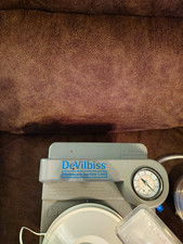 DeVilbiss Homecare Portable Surgical Suction Pump w/ Canister & Tubing picture