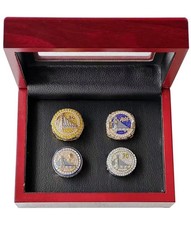 Warriors Curry NBA Championship 4 Ring Set/ Box 15/17/18/22 picture