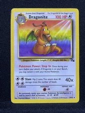 Pokemon TCG Dragonite Fossil Unlimited Card 19/62 Regular Rare Non-Holo picture