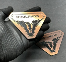 2PC Fender Badlands Classic Engraved Car Emblem Badge MULTICOLOR Sport picture