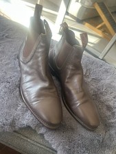 RM Williams Comfort Craftsman Chelsea Boots Men 9.5 E Brown Leather picture