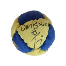 Dirtbag Classic World Footbag Hacky Sack Blue Yellow 8 Panel Sand Filled NEW picture