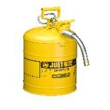 Justrite 7250220 Yellow Metal Safety Can 5 Gal Type II Accuflow picture