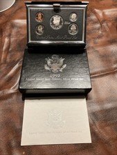 1992-S United States Premier Silver Proof Set in Original Box with COA picture