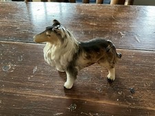Vintage Japan Collie Dog Statue Ceramic Lassie Style Figurine Sheltie 6” picture