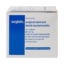 Surgilube Lubricating Jelly, 5gram (5g) Foil Packs, 144/Bx p/n 0205-45 Exp 05/29 picture