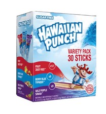 Hawaiian Punch Singles to Go Drink Mix Variety Pack 30 Sticks WITH 3 Flavors picture