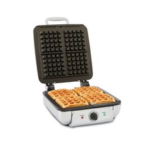 Gourmet Stainless Steel Waffle Maker with Removable Plates; 4 slice|1603 picture