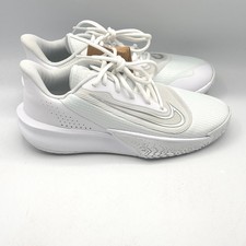 Nike Precision VII Basketball Mens White Smoke Grey 7.5 FN4322-100 picture