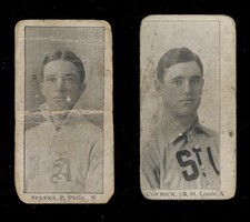 1903 E107 Bresich Williams McCormick St. Louis Sparks Philadelphia Lot of 2 picture