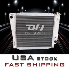 4Row Full Aluminum Radiator Fit 1966-1977 Ford Bronco 5.0L 302Cu V8 AT/MT DPI521 picture