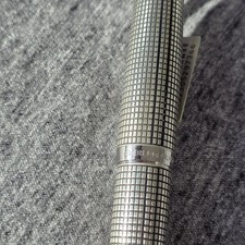 Pilot SILVERN (Sterling Silver) 18K Fountain Pen Lattice F nib vintage NOS  picture