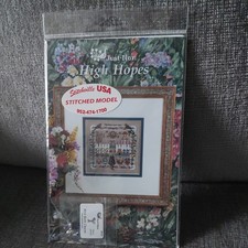 Just Nan High Hopes Cross Stitch Chart & Charm  picture