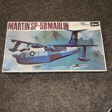 Martin SP-5B Marlin Hasegawa 1/72 Scale Rare Vintage Plastic Model Airplane Kit picture