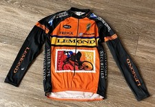 Vintage Greg Lemond Long Sleeve Jersey Large Biking Cycling Made In USA Pullover picture