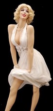 Realistic Female Marilyn Monroe Fiberglass Mannequin Fashionably Posed picture