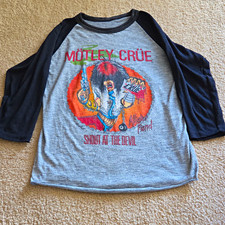 Vintage 1983 Motley Crue Shout At The Devil Tour Shirt Allister Fiend Raglan M ( picture