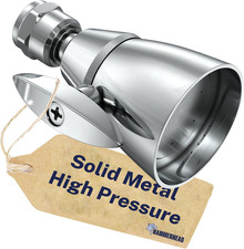 Hammerhead Metal High Pressure Shower Heads 2 Inch Flow Boosting Showerhead picture