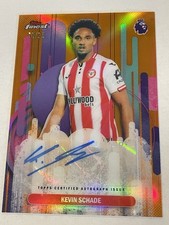 Topps Finest Premier League 2023/24 Kevin Schade Brentford #FA-KS Auto 16/25 picture