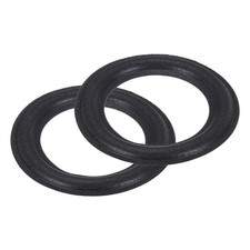 MECCANIXITY 2 Pcs 4.5 Inch Foam Speaker Edge Surround Rings 75x118mm, Black picture