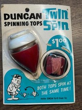 Duncan Spinning Tops Twin Spin Top - No. 310 - Red/White - NOS - Sealed picture