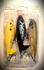 Heddon Topwater Spin'n Image 3-Pack-Bone, Black, & Bluegill-Great Colors & Value picture