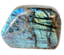 6 Lb. Large Gorgeous Blue Flash Labradorite Freeform Quartz Crystal picture