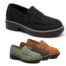 DREAM PAIRS Women's Slip On Loafers Comfortable Lightweight Penny Loafer Shoes picture