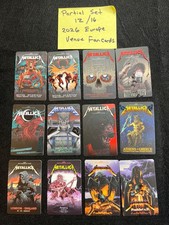 Metallica M72 Fancards 2026 Europe Partial Set 12/16 Venue Cards 12 Different picture