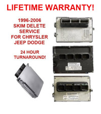 1996-2006 SKIM DELETE SERVICE Chrysler Jeep Dodge ECU ECM PCM ENGINE COMPUTER picture